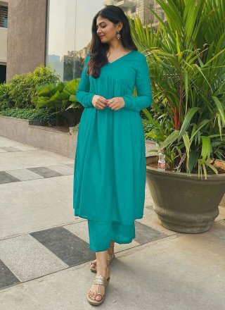 Order Rama Green Color Comfort Lady kurti Pants Women Online From