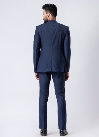 Polyester Jodhpuri Suit In Blue
