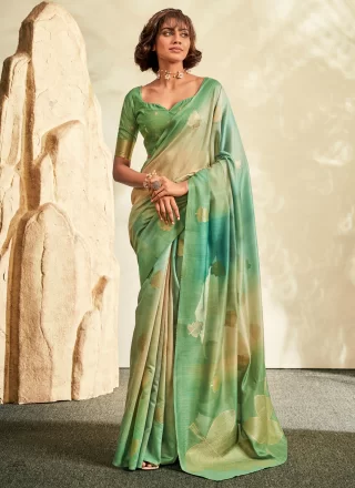 Sea Green Saree | Buy Indian Sea Green Color Sarees Online | Kalaniketan