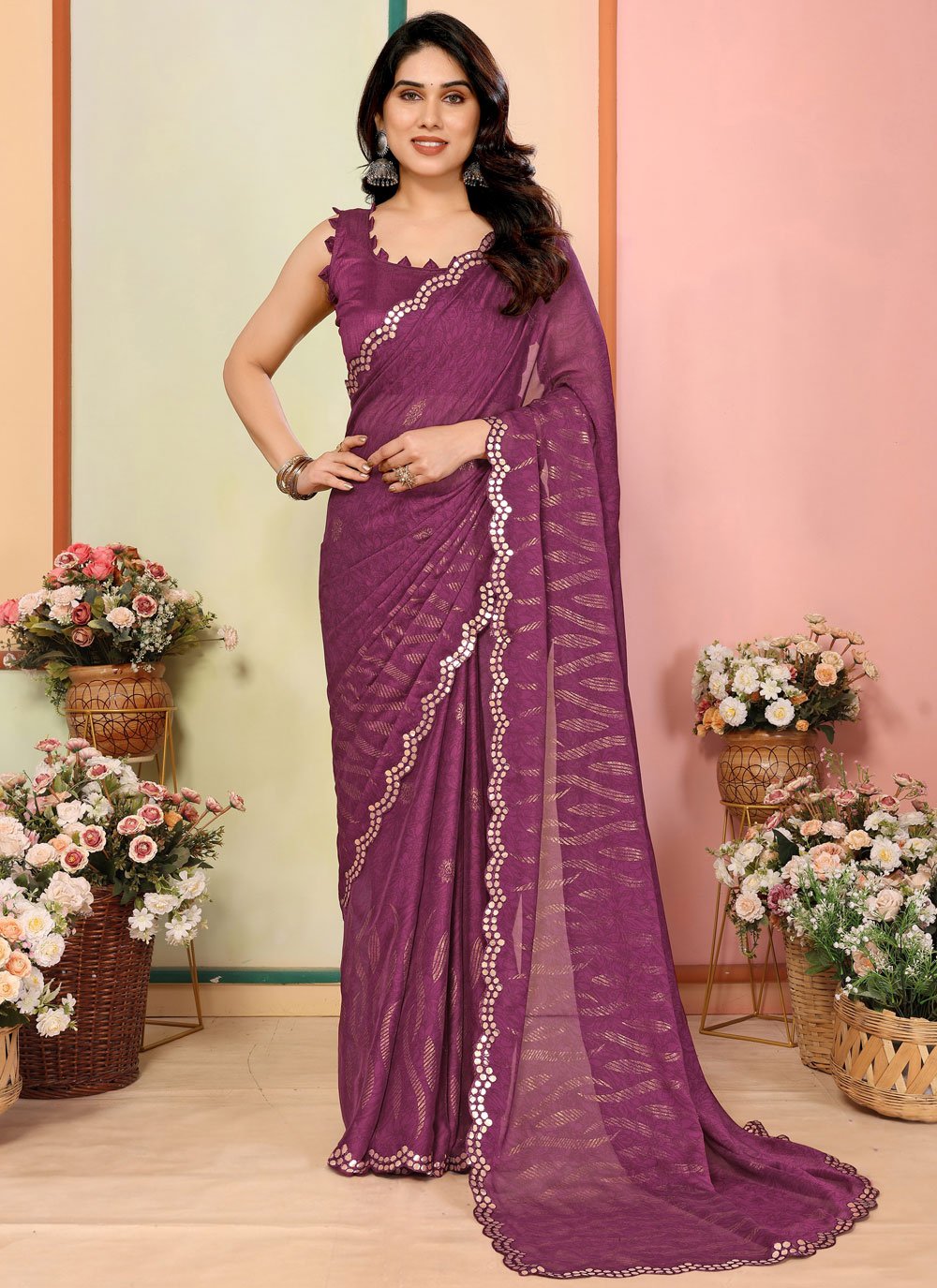 Rangoli Sarees Rangoli Party Wear Sarees Sareeka