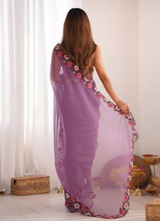 Purple Crush Trendy Saree