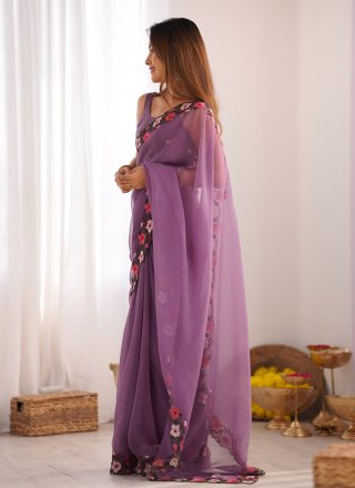 Purple Crush Trendy Saree