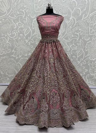 Purple Net Lehenga Choli