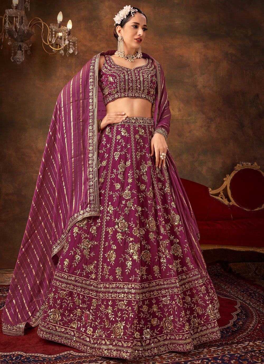 Purple Bridal Lehengas Taking Over The Red And How | Bride clothes, Bridal,  Fashion romper