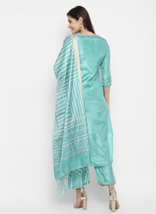 Rama Silk Blend Plain Work Palazzo Salwar Suit