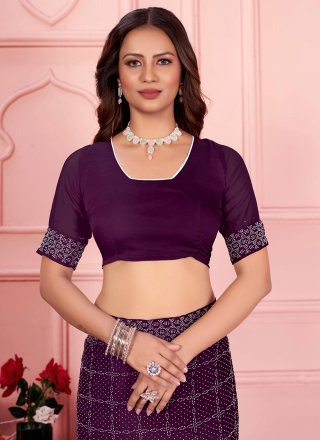 Rangoli Classic Saree In Purple
