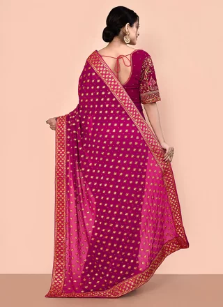 Rani Georgette Hand Work Classic Sari