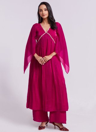 Rani Organza Casual Kurti In Plain