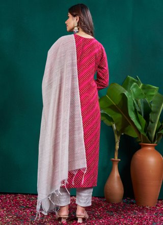 Rani Rayon Embroidered, Print and Sequins Work Readymade Salwar Suit