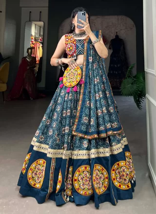 Beautiful Chanderi Cotton With Foil Printed Lehenga Choli for Women, Modern Indian Wedding Lehanga, Bollywood good Party Ghagra Choli