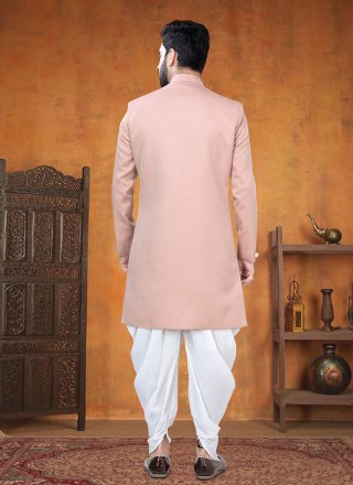 Rayon Sherwani Mens Wear In Pink