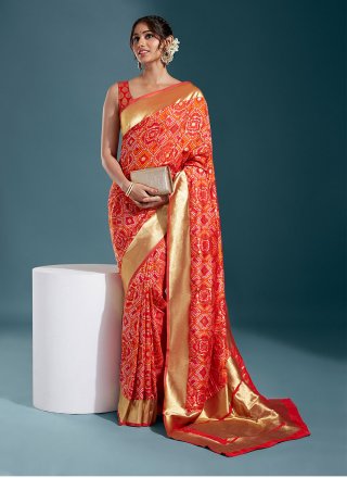 Red Gota Patti Saree and Red Gota Patti Sari Online Shopping