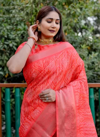 Red Silk Classic Sari