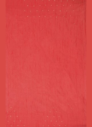 Red Uppada Silk Classic Saree with Hand Work