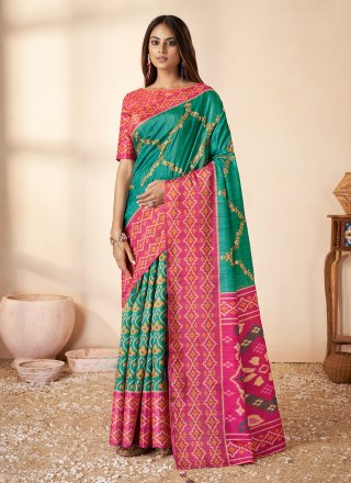 Lifestyle Afghan Silk Fancy Indian Ethnic Wear Silk Saree catalog Buy Online