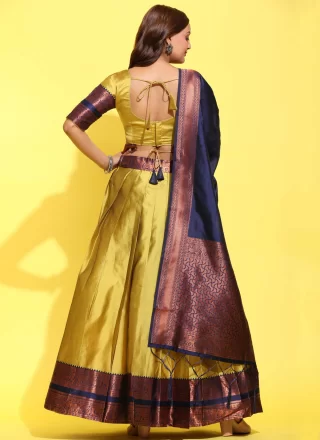 Sensible Gold Silk Lehenga Choli