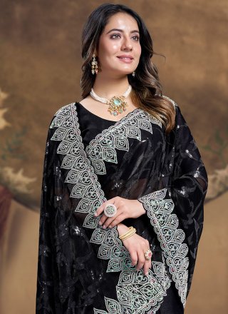 Silk Classic Saree In Black