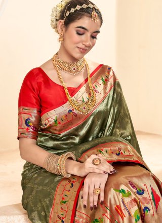 Silk Classic Saree with Jacquard Work