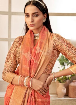 Silk Designer Saree In Pink