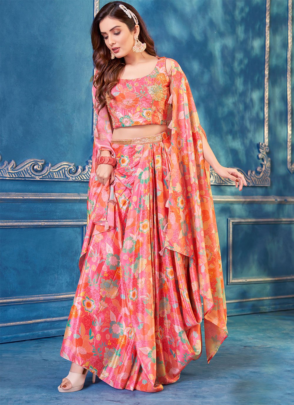 Skirt hot sale salwar suit