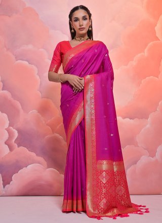 Banarasi Cotton Silk Multicolor Party Wear Saree with Blouse Piece, Length:  6.3 m at Rs 949 in Surat