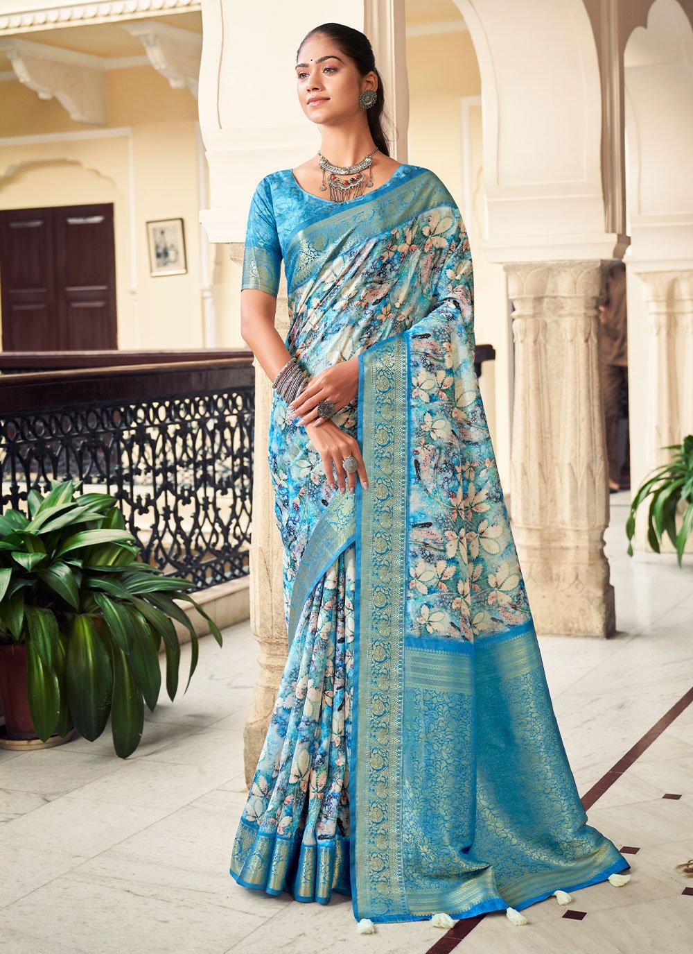 Classy Art Silk Fabric Brown Color Fancy Work Saree | Party wear sarees,  Soft silk sarees, Saree wedding