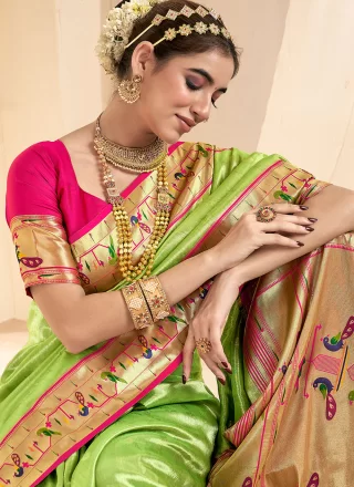 Silk Trendy Saree with Jacquard Work