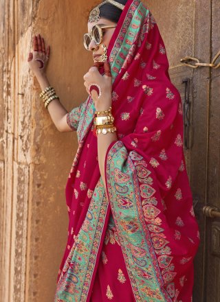 Silk Trendy Saree with Print Work