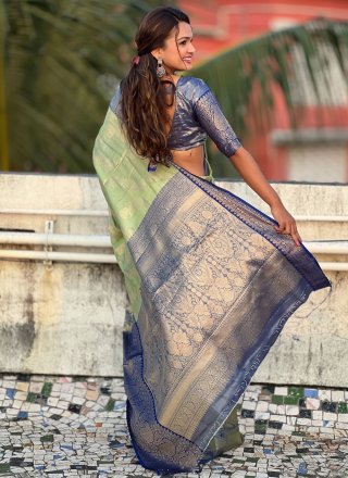 Silk Trendy Saree with Woven Work