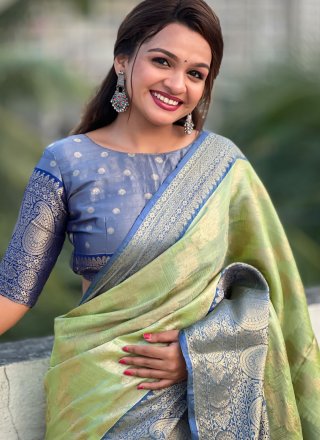 Silk Trendy Saree with Woven Work
