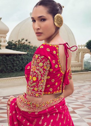 Superb Green Tissue Lehenga Choli with Embroidered and Print Work