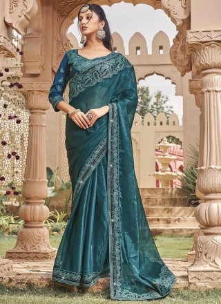 Buy Dusty Peach Shimmer Lycra Drape Saree For Women Online