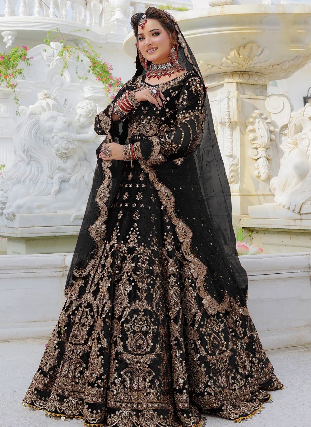 Buy Black and Golden Lehenga Choli for Women Indian Wedding Wear Lehengha  Choli Bridal Party Wear Lengha Choli Reception Wear Bridesmaids Lengha  Online in India - Etsy