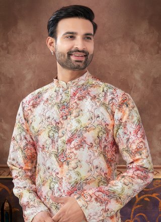 Versatile Multi Colour Jacquard Kurta Pyjama