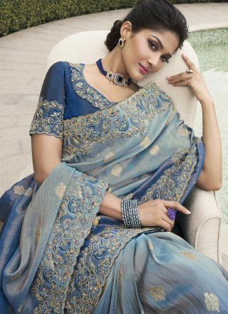 Violet Tussar Silk Classic Sari