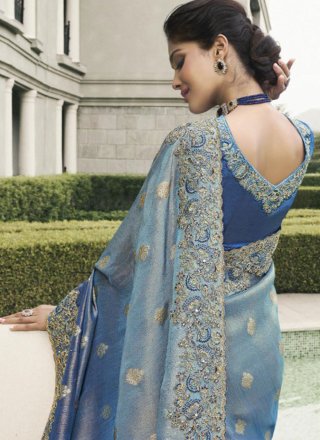 Violet Tussar Silk Classic Sari