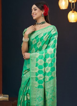 Viscose Designer Saree with Weaving Work