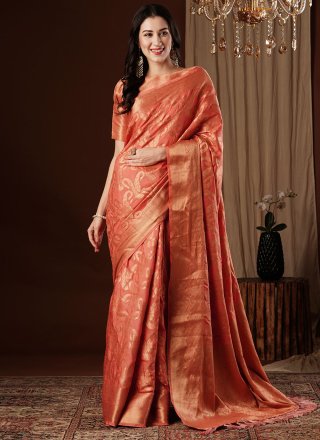 Viscose Designer Sari In Pink