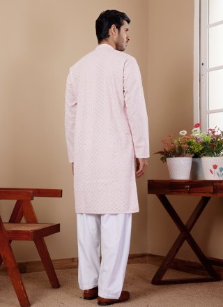 Viscose Kurta Pyjama In Pink