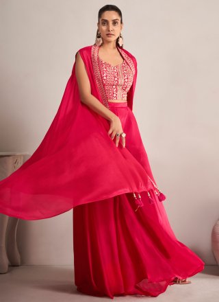 Voguish Rani Chinon Readymade Salwar Suit