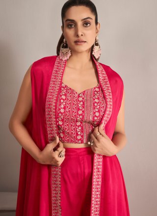Voguish Rani Chinon Readymade Salwar Suit