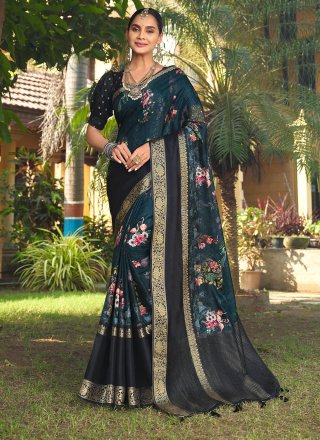 Online Purchase Velvet Bridal Sarees Embroidered Border Net Saree With  Blouse – Lady India