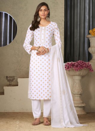 White cotton suits on sale online