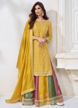 Yellow Mirror Work Lehenga: | Wedding | Best handcrafted blouse online