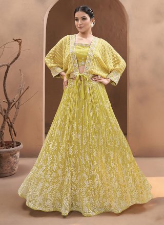 Ladies Yellow Embroidery Lehenga Choli at Rs 1695 in Ahmedabad | ID:  2852552620633
