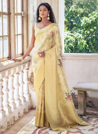lemon-yellow-ruffle-saree -and-multi-colored-hand-embroidered-crop-top-with-plunging-neckline-and-belt- online-kalki-fashion-m001g2085y-sg65361_2_ - Kalki Fashion Blog – Latest  Fashion Trends, Bridal Fashion, Style Tips, News and Many More