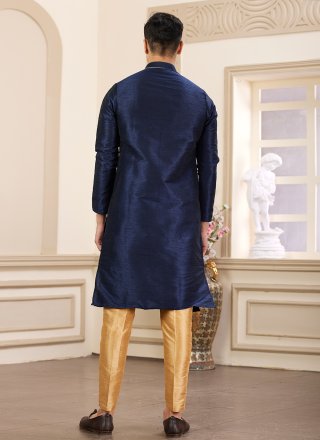 Art Banarasi Silk Kurta Pyjama with Hand Work