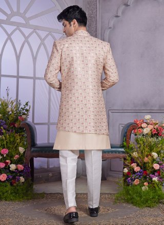 Art Silk Indo Western with Machine Embroidery Work