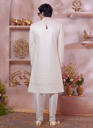 Art Silk Sherwani Mens Wear