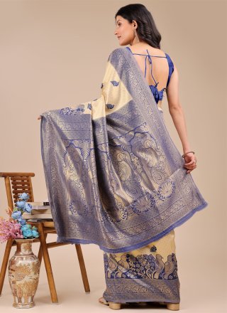 Banarasi Silk Classic Sari with Weaving Work